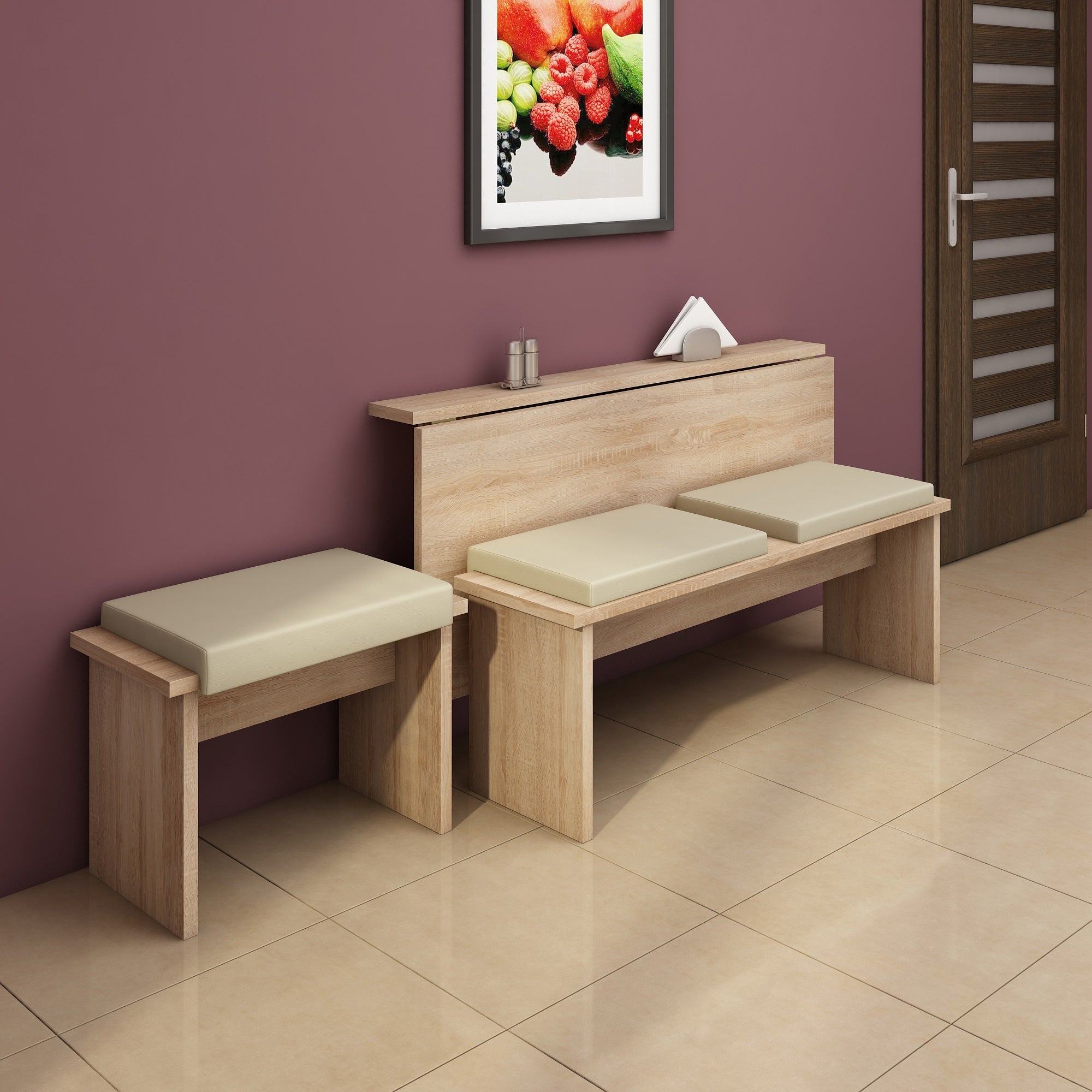 Expert F Wall-Mounted Drop Leaf Dining Table - Furniture.Agency