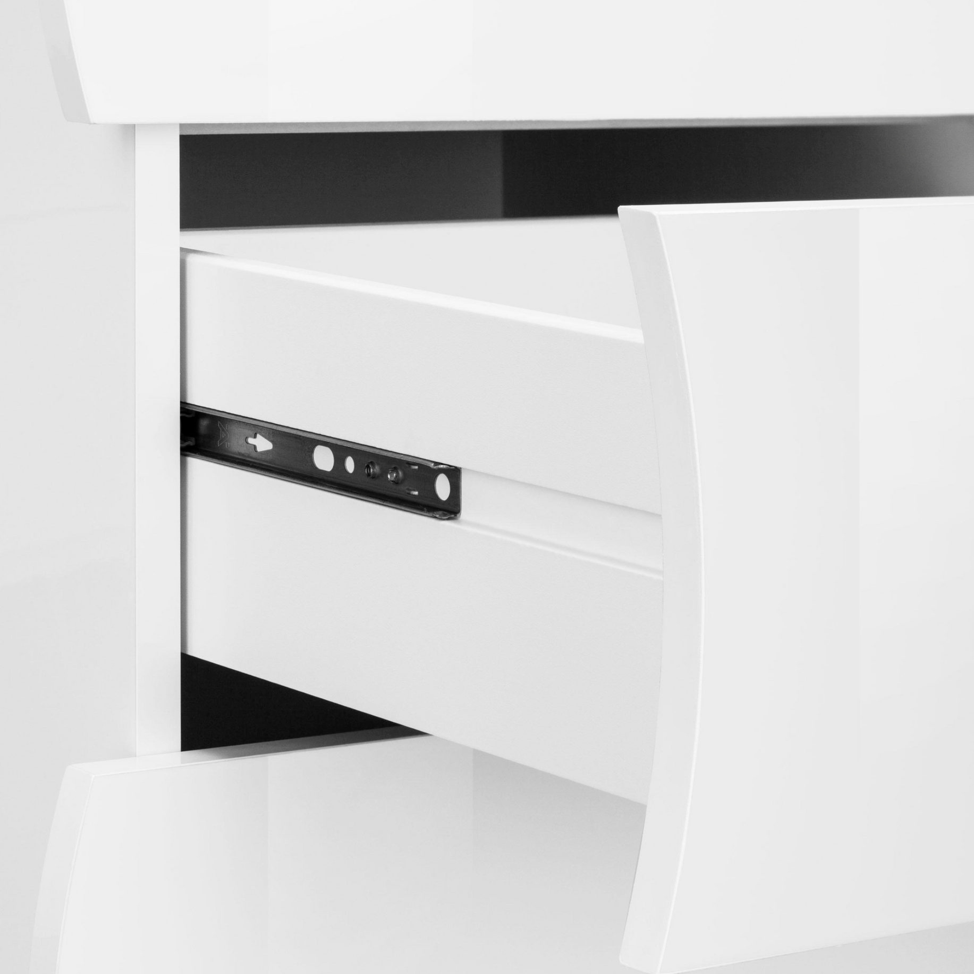 Onda High Gloss 6-Drawer Chest with Modern Wave Design - Furniture.Agency