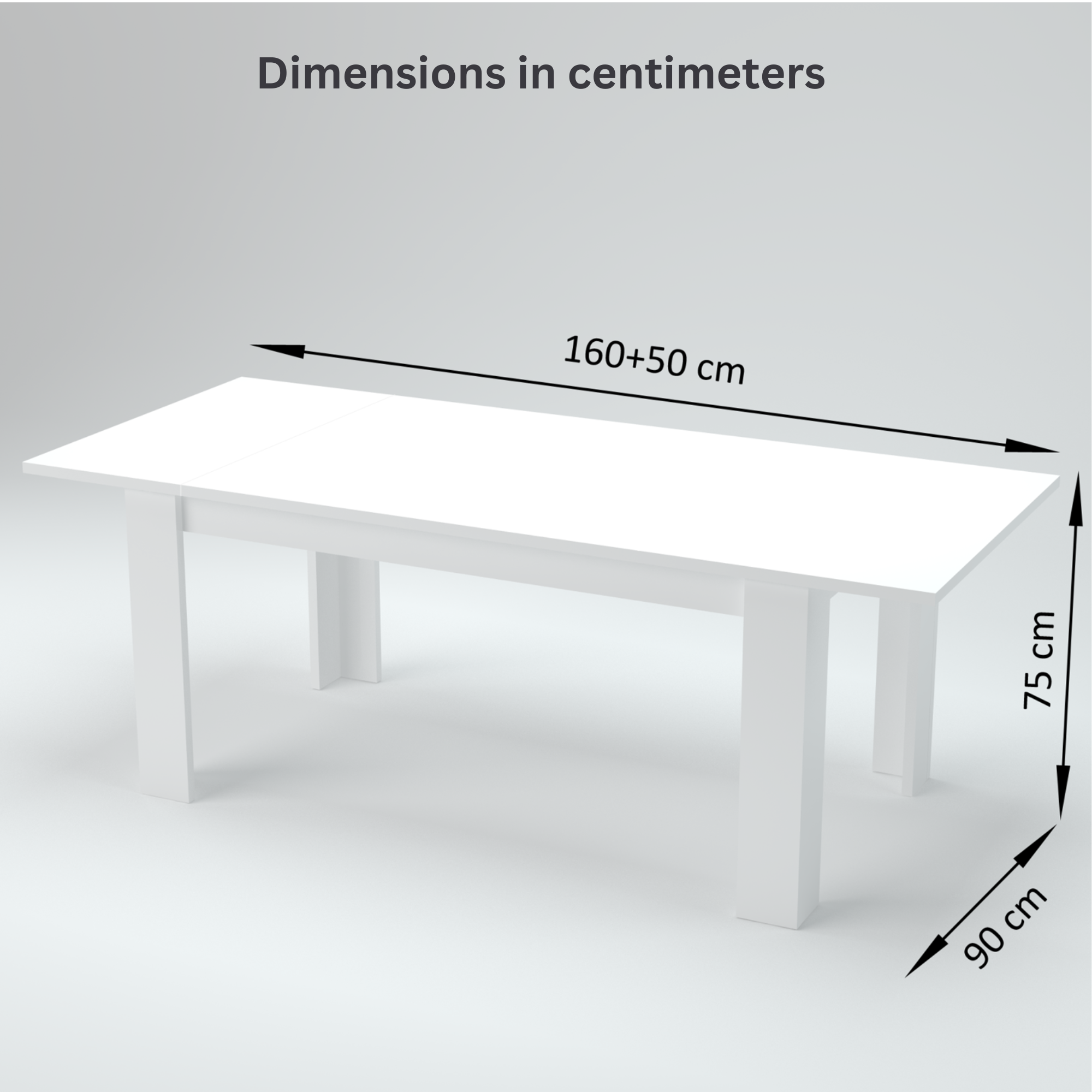 Italian Extendable Dining Table Jesi - FSC-Certified Wood Material - Furniture.Agency