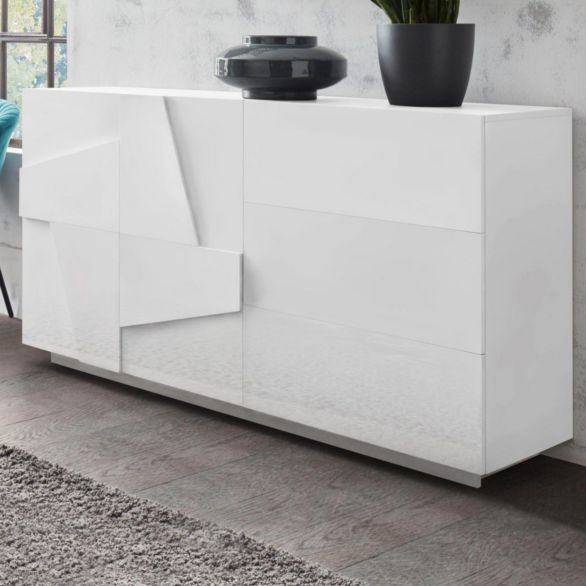 PING Sideboard with 2 Doors and 3 Drawers - Furniture.Agency