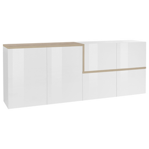 ZEN Modern High-Gloss Sideboard with Push-to-Open Doors - Furniture.Agency