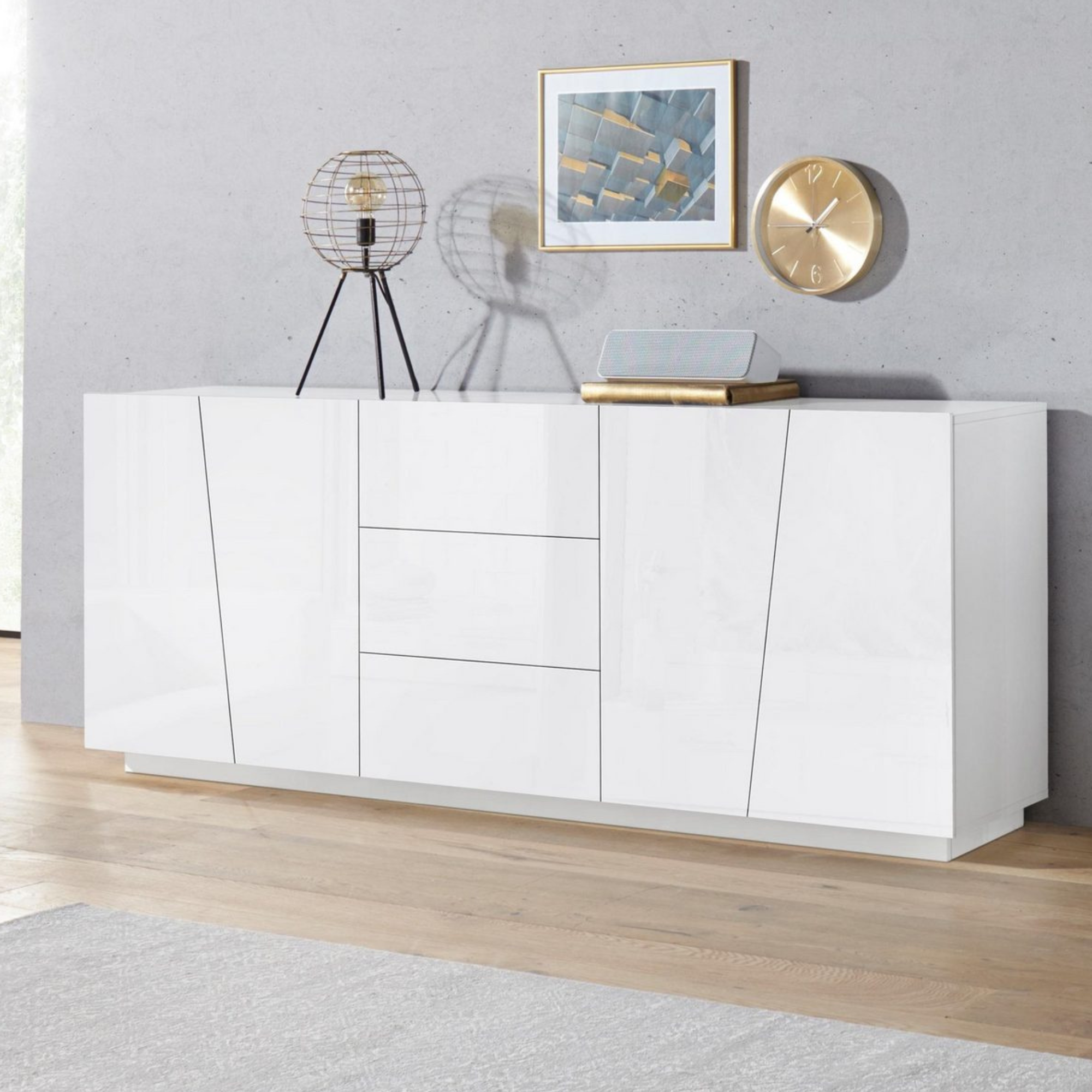 VEGA Sideboard with 4 Doors and 3 Drawers - Furniture.Agency
