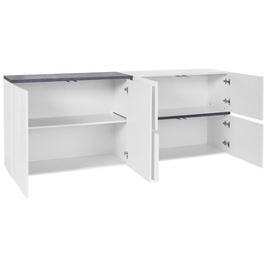 ZEN Modern High-Gloss Sideboard with Push-to-Open Doors - Furniture.Agency