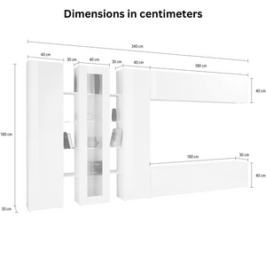 Harmony Modern White High Gloss Entertainment Center with Ample Storage - Furniture.Agency