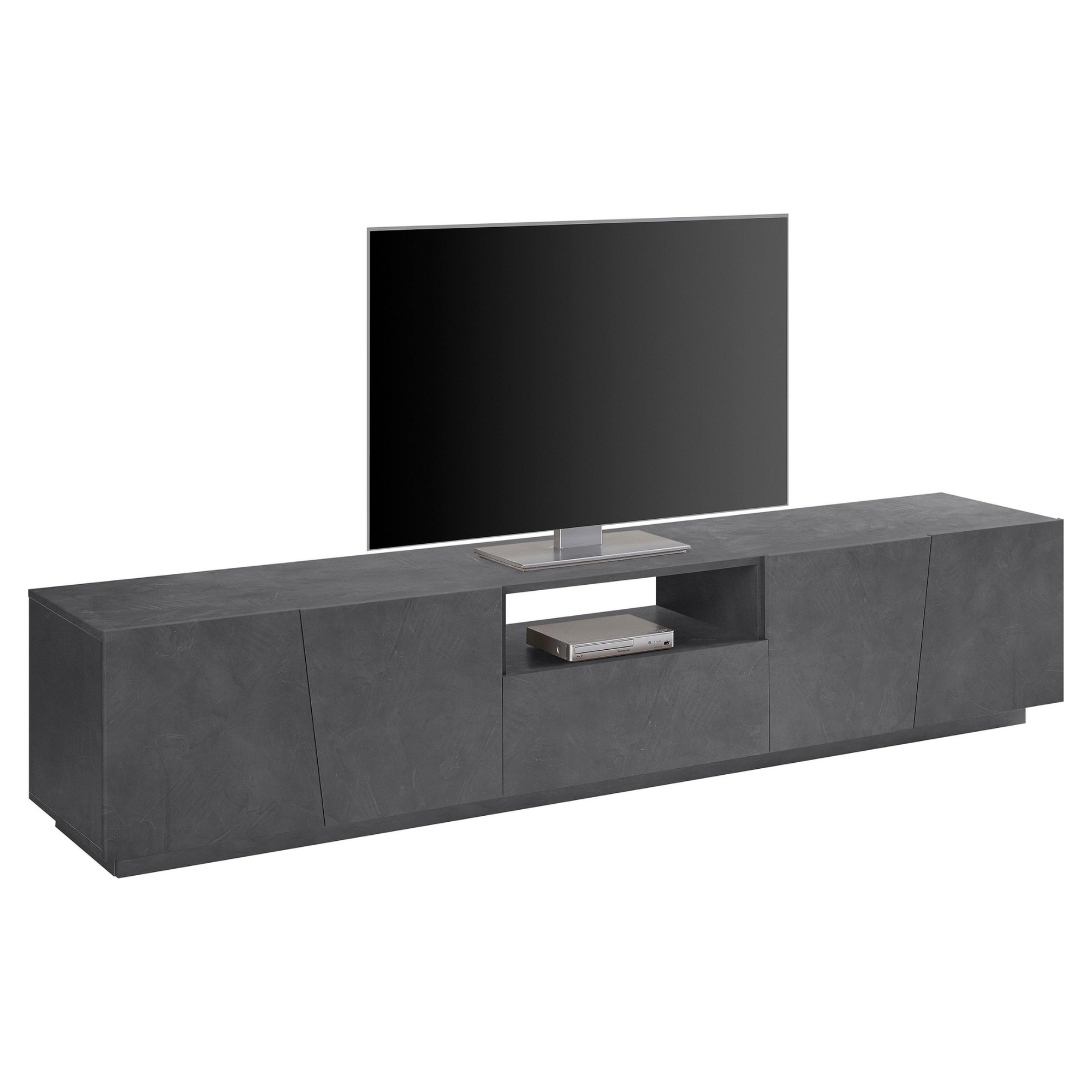 VEGA 86-inch 2 Cabinet 1 Drawer High Gloss TV Stand - Furniture.Agency