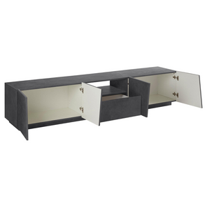 VEGA 86-inch 2 Cabinet 1 Drawer High Gloss TV Stand - Furniture.Agency