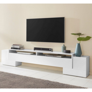 Stylish and Modern "Pillon" TV Stand with 3 Doors - Made in Italy - Furniture.Agency