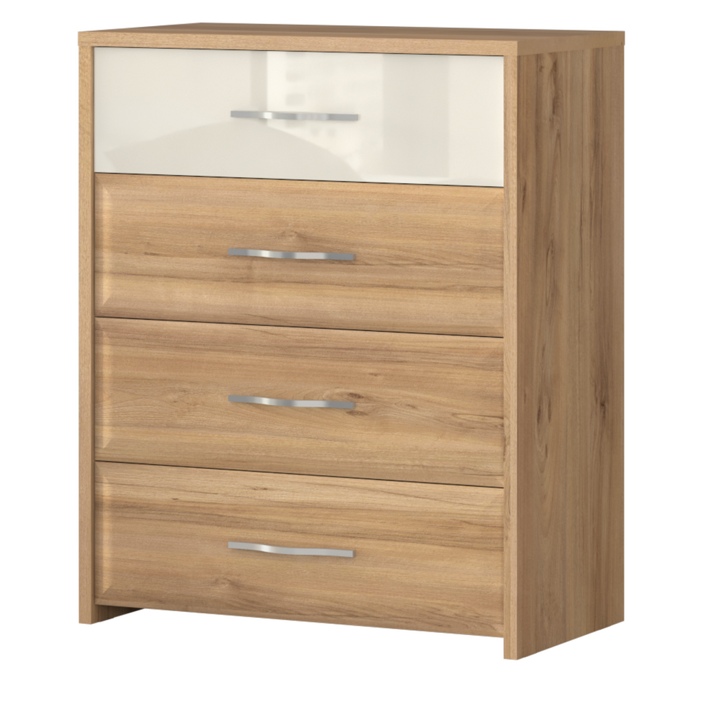 Gala Dresser - Modern Design with Soft-Close Glides and High-Gloss Finish - Furniture.Agency