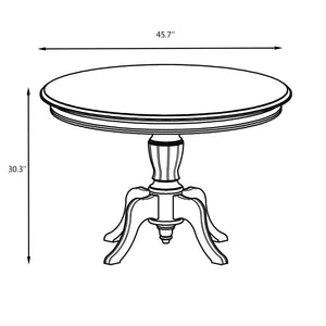 Sofia Round Solid Wood Dining Table - Furniture.Agency