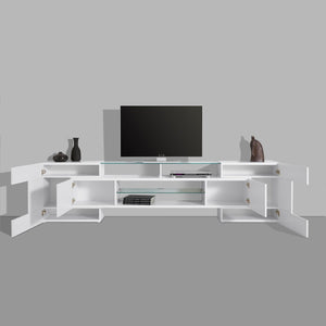 SLAVE 4 Cabinets High Gloss TV Stand, for TVs up to 88" - Furniture.Agency