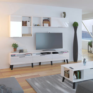 Sven High Gloss TV Stand, for TVs up to 88" - Furniture.Agency