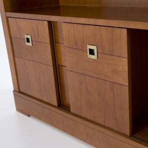 Ellen 2 Sliding Doors Cabinets 2 Drawers Solid Wood TV Stand - Furniture.Agency