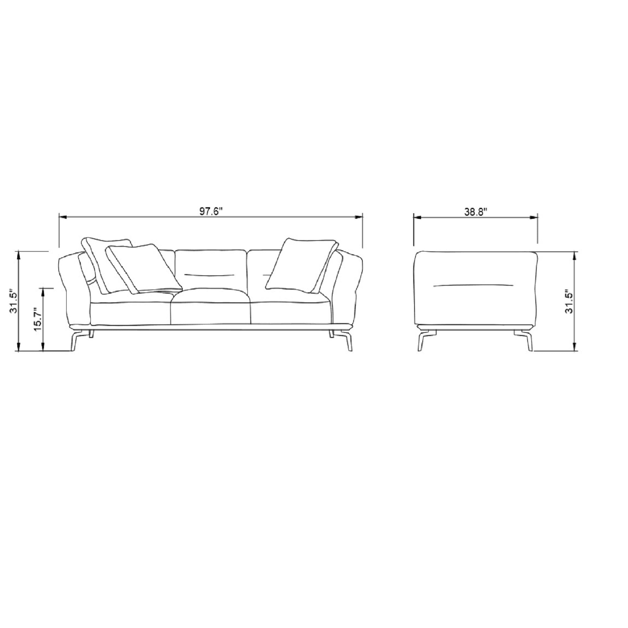 Merino 4 Seater Sofa - Furniture.Agency