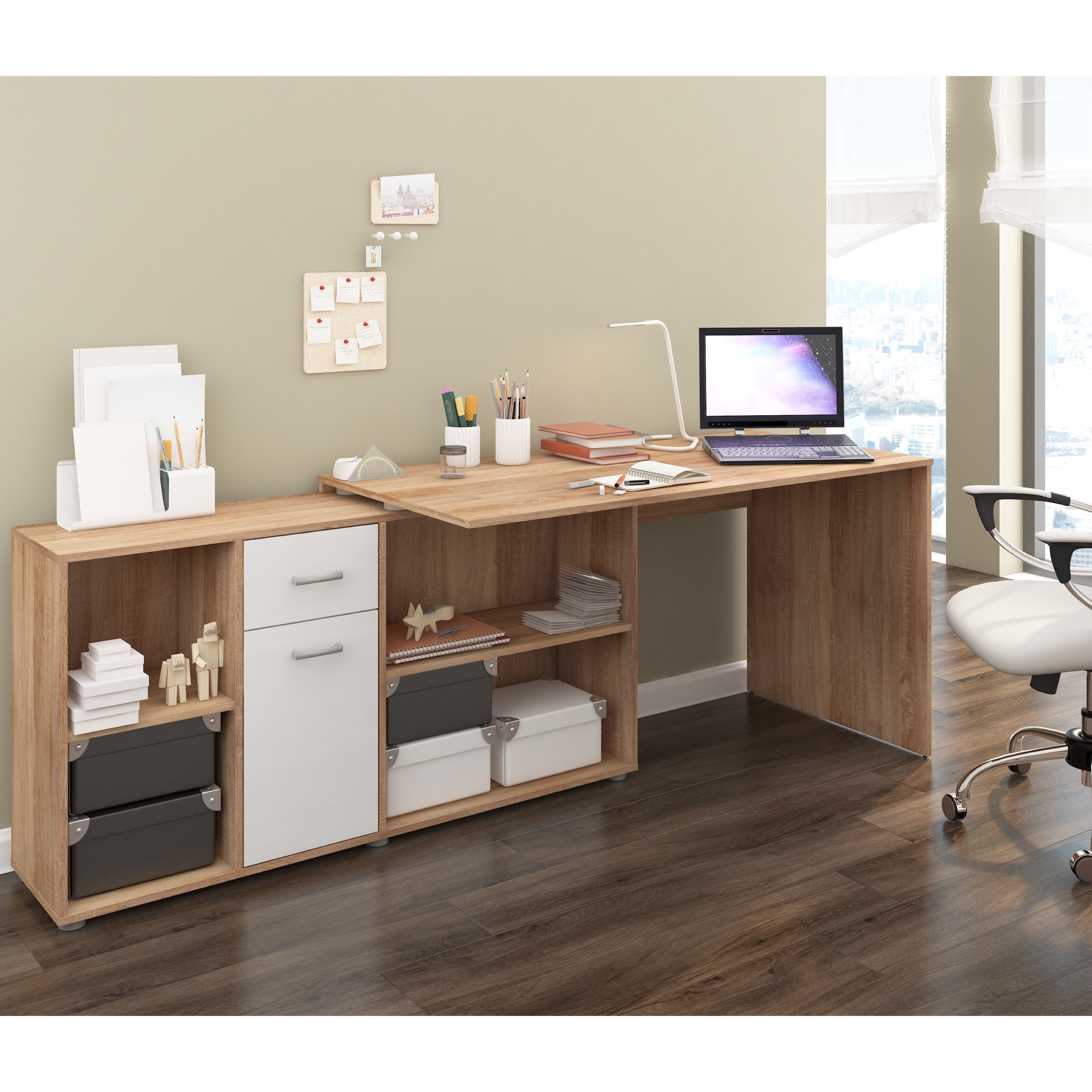 Beat Multi-Position Corner Desk - Furniture.Agency