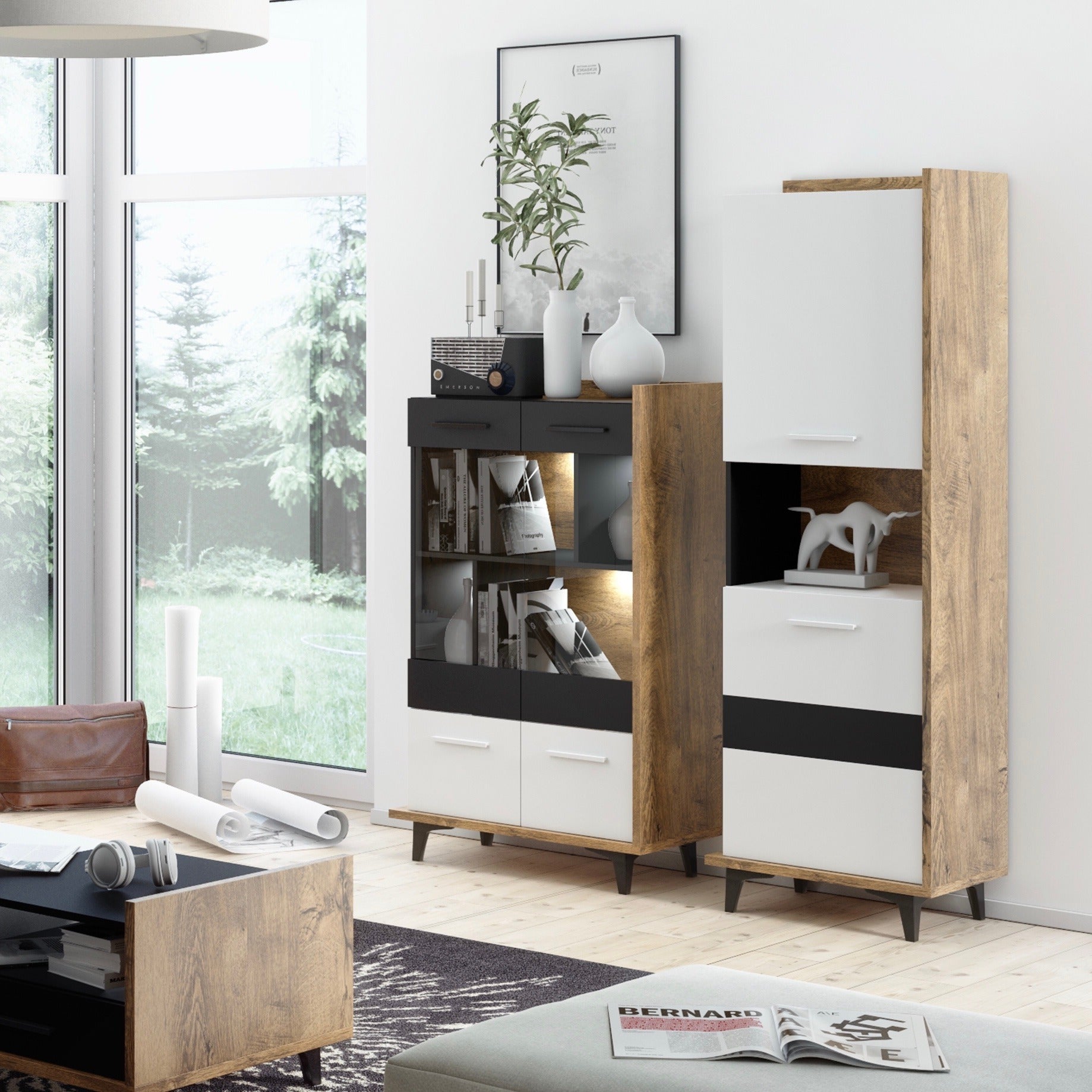 Box 4-Door Side Cabinet - Furniture.Agency