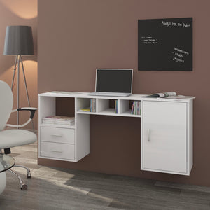 Hanger Wall-Mounted Floating Computer Table Sturdy Desk Home Office - Furniture.Agency