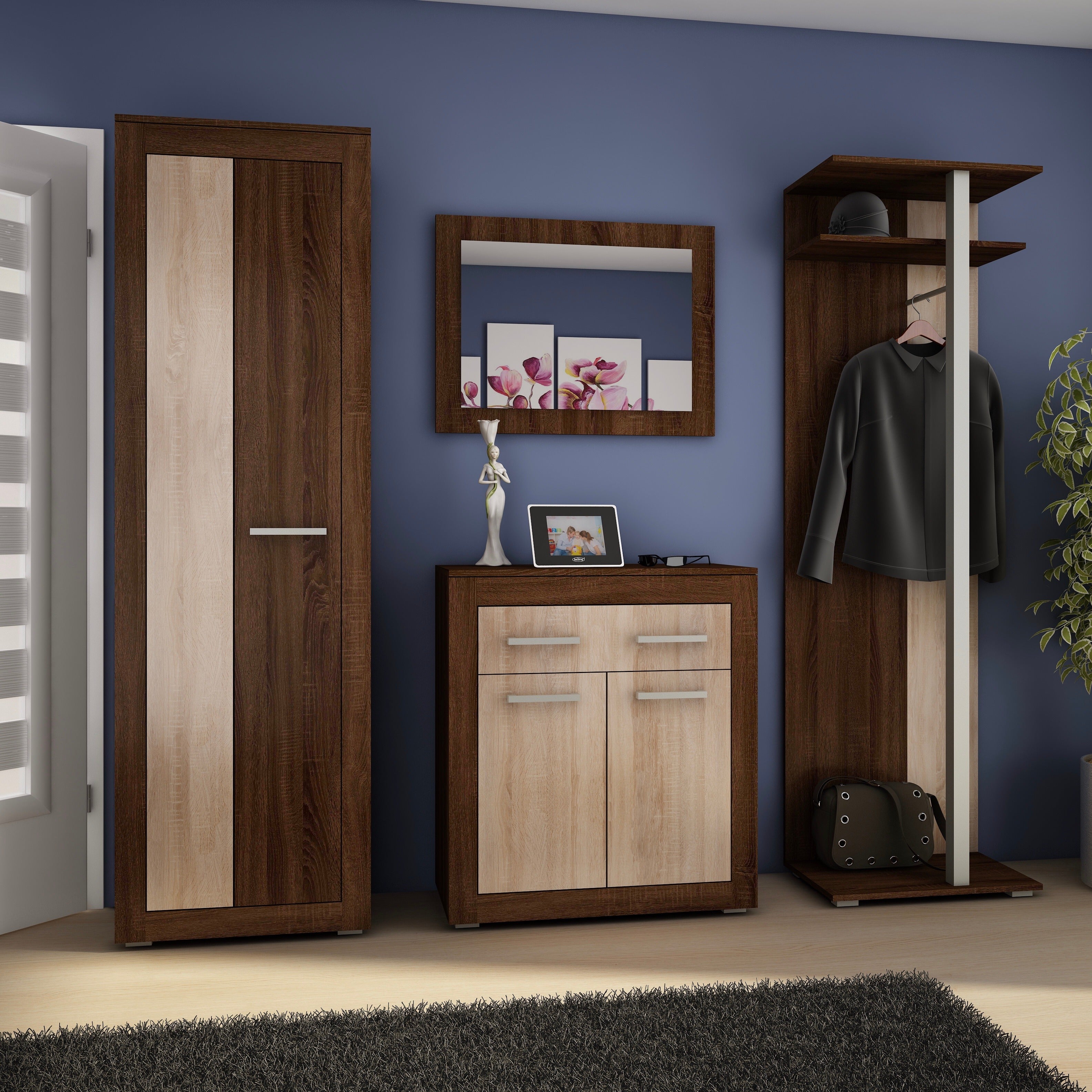 NERON 4-Piece Mirror Set for Entryway - Furniture.Agency