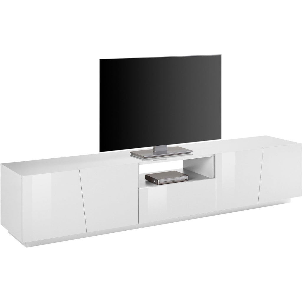 VEGA 86-inch 2 Cabinet 1 Drawer High Gloss TV Stand - Furniture.Agency