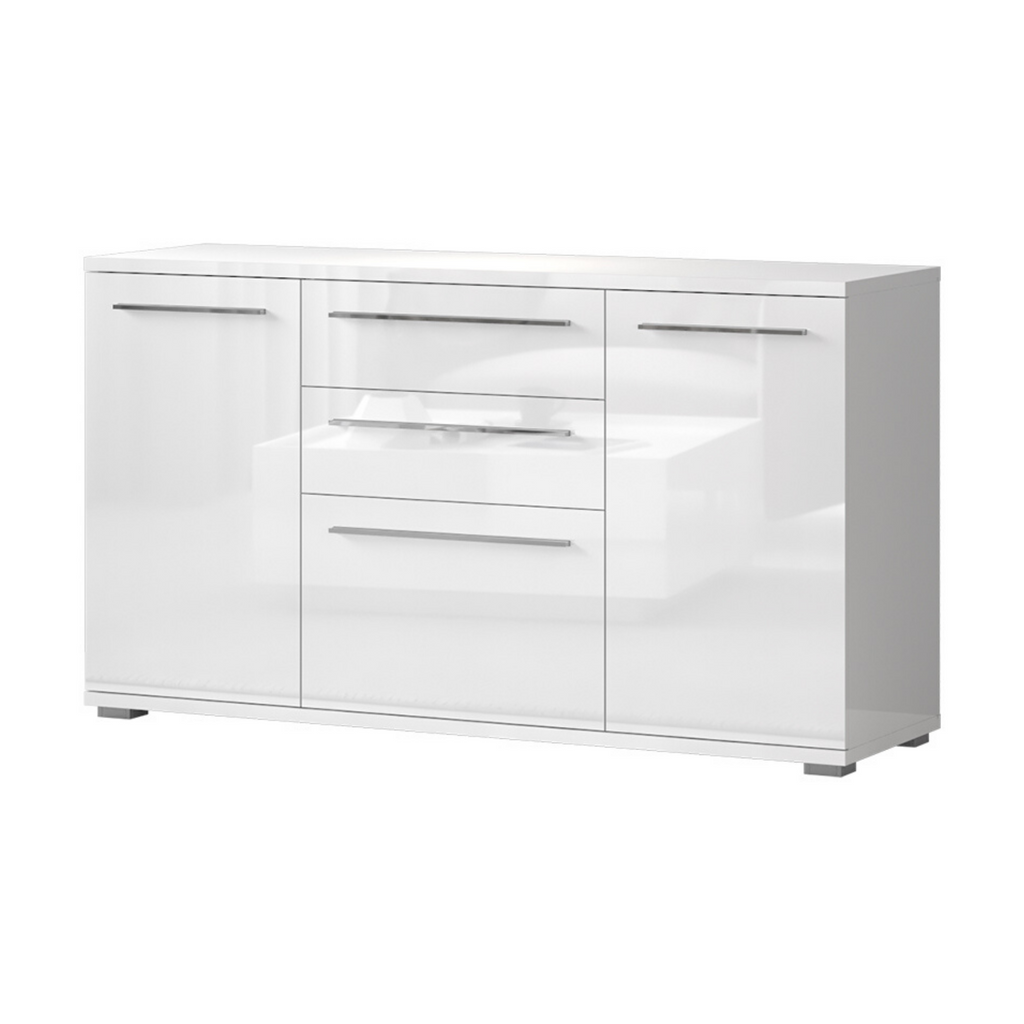 Piano 59 inch 3 Cabinet 2 Drawers High Gloss Sideboard - Furniture.Agency