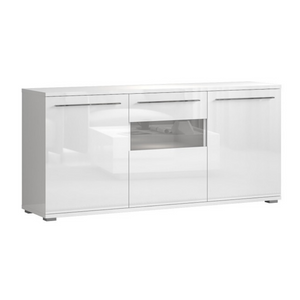 Piano 70 inch 3 Cabinet White High Gloss Sideboard - Furniture.Agency