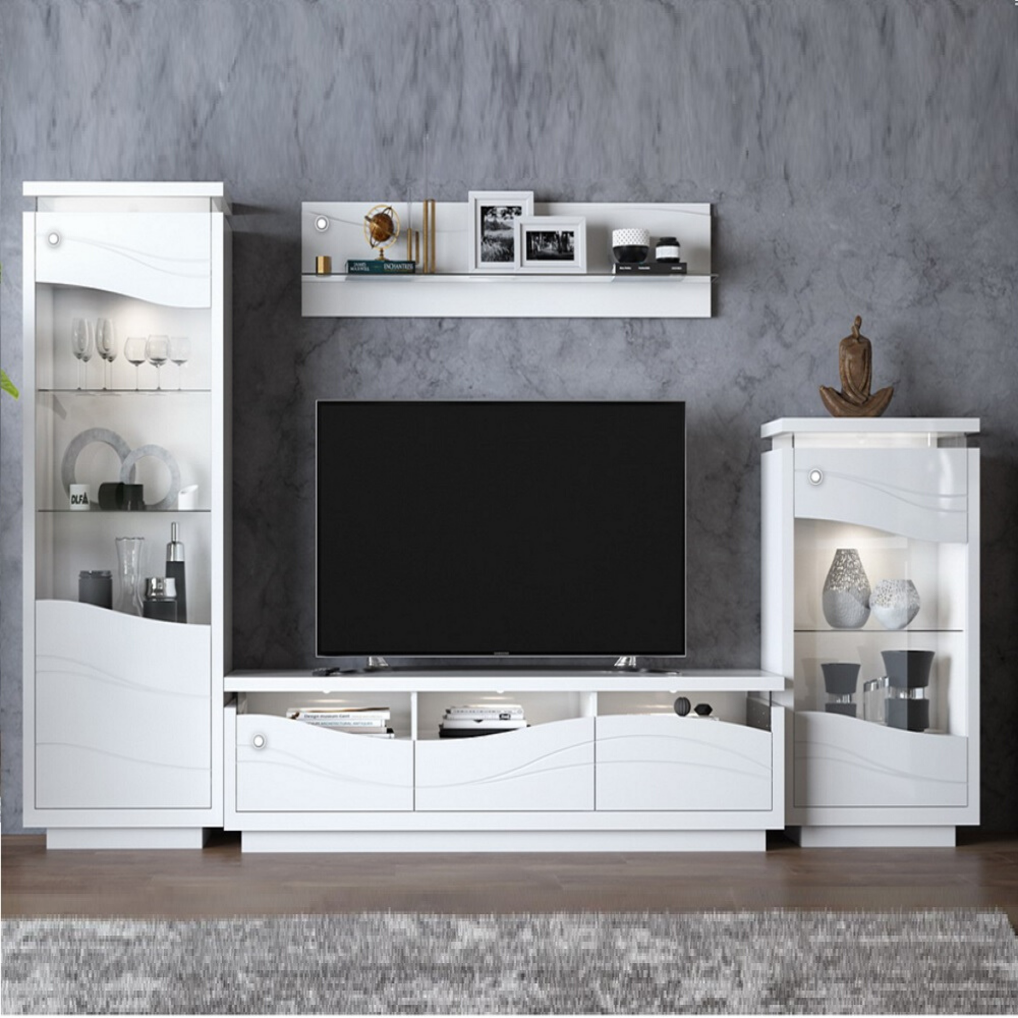 Nica 3 DrawerTV Stand for TVs up to 78 inch - Furniture.Agency