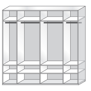 Piano 2 Sliding Door Wardrobe, High Gloss - Furniture.Agency