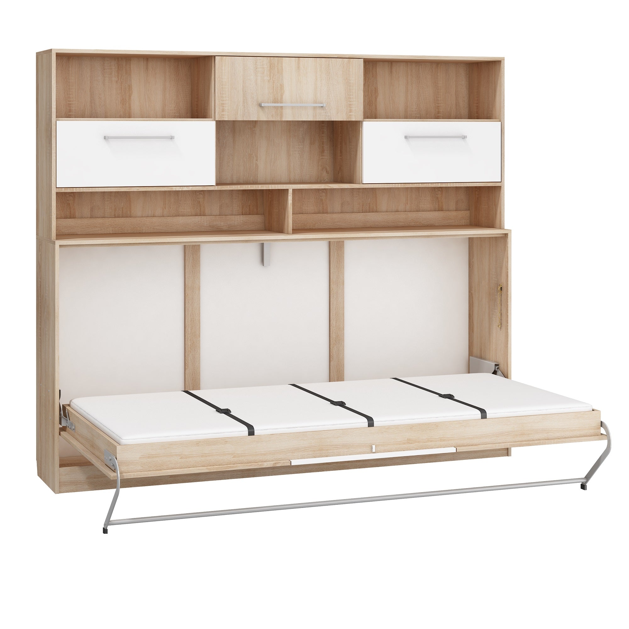 Roger European Single Kids Murphy Bed With Storage - Furniture.Agency