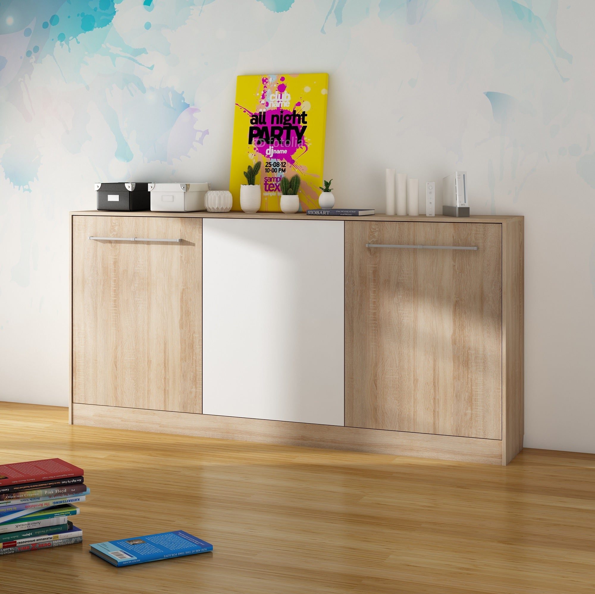 Roger European Single Kids Murphy Bed - Furniture.Agency