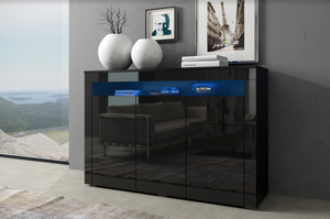 Sofia High Gloss Sideboard with LED - Furniture.Agency