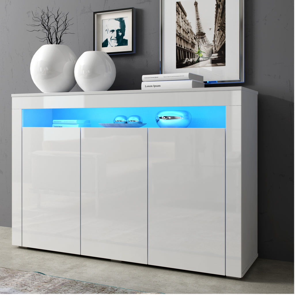 Sofia High Gloss Sideboard with LED - Furniture.Agency