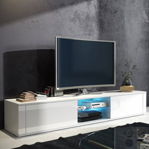 Hit TV Stand with LED, Multiple Finishes - Furniture.Agency
